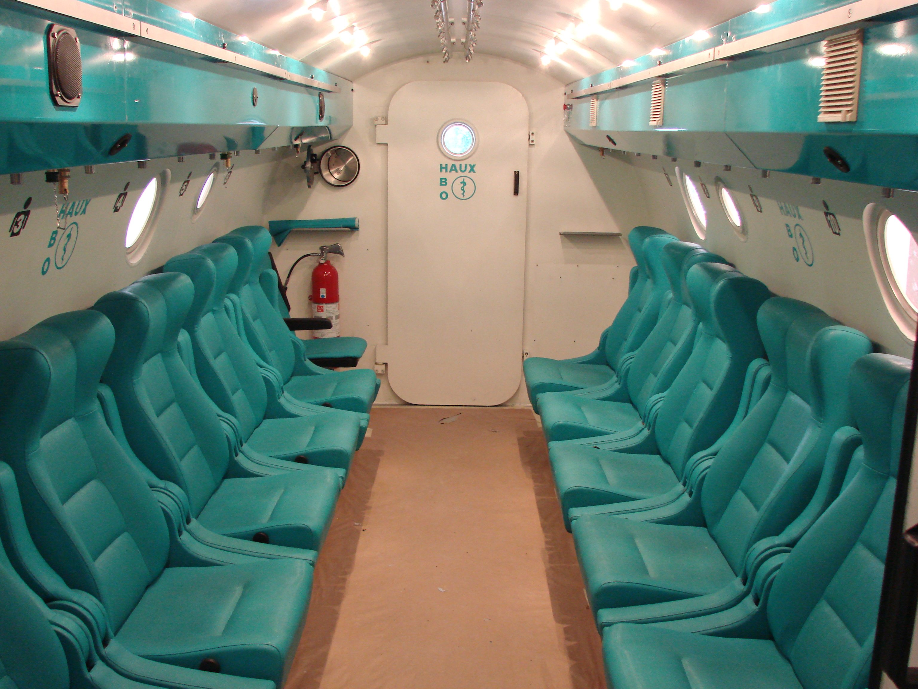 HBO-Kammer Innenansicht – Behandlungsplätze